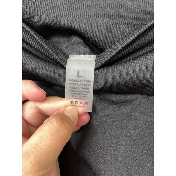 A AGROSTE Women Seamless Workout Leggings Pockets Scrunch Butt High Waisted L - Picture 3 of 4